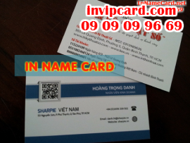 In name card giá rẻ, name card in và cán mờ 1 mặt tại HCM