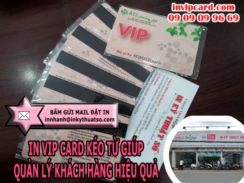 Bấm gửi mail đặt in vip card kéo từ giúp quản lý khách hàng VIP hiệu tại Cty TNHH In Kỹ Thuật Số - Digital Printing